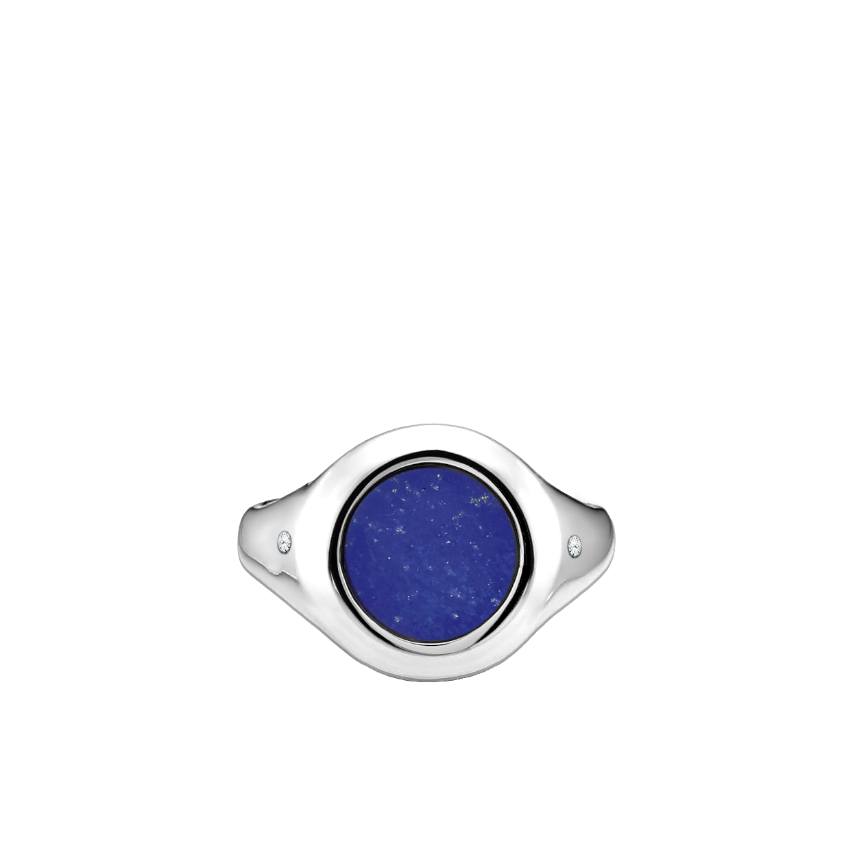 anel masculino signet, lapis lazuli
