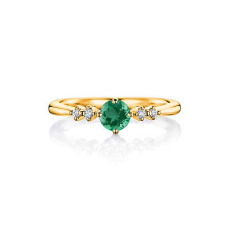Solitario esmeralda best sale