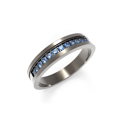Aliança de Topazio em Ouro 18K | Verse Joaillerie