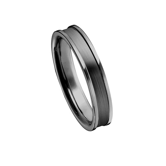 Aliança Ouro Negro Paladinado 18K | Verse Joaillerie