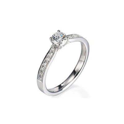 Anel Solitario Diamante (Diamante 16 - 20 pontos)