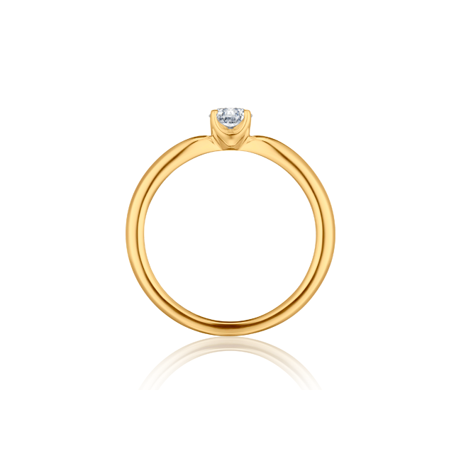 Anel Solitário com Diamante | Quattro Collection