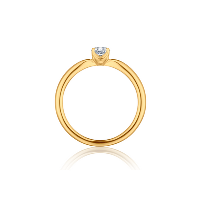 Anel Solitário com Diamante | Quattro Collection