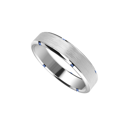 Anel Masculino Safira em Ouro 18K | Verse Joaillerie