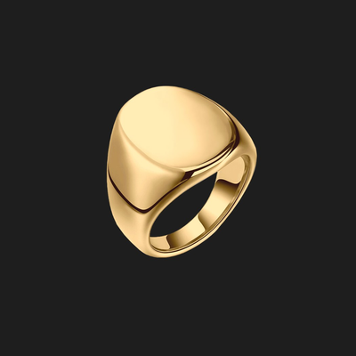 Anel Signet Masculino em Ouro 18K