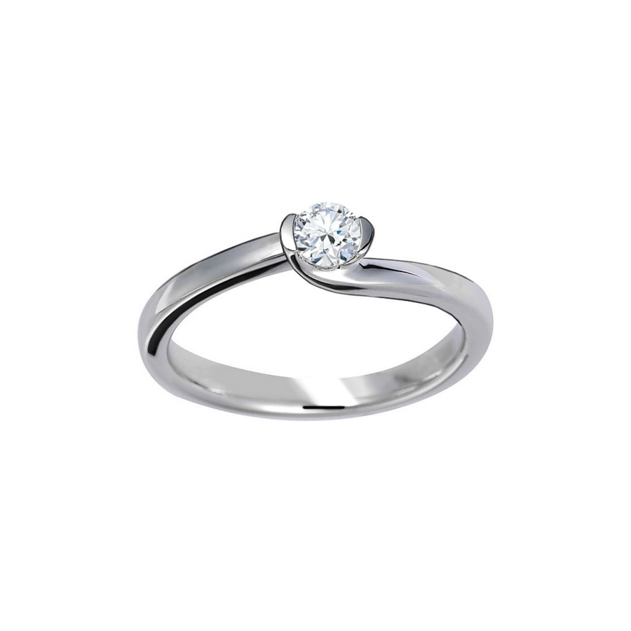 Anel de Noivado com Diamante | Embrasse Moi