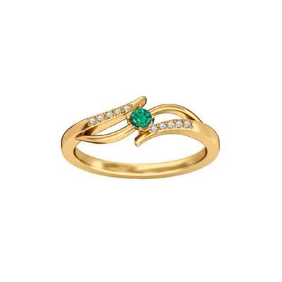 Anel Esmeralda em Ouro 18K | Verse Joaillerie