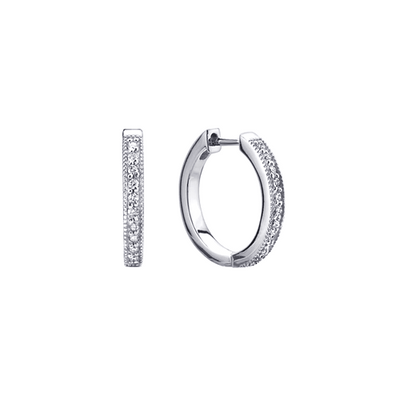 Brinco Argola Diamante em Ouro 18K | Verse Joaillerie