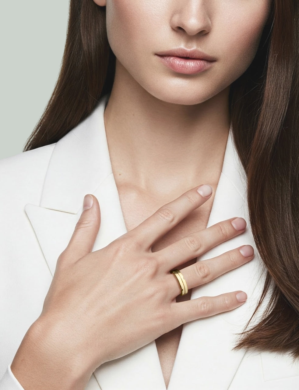 Anel Largo em Ouro Amarelo - HEAVEN 6,0 mm