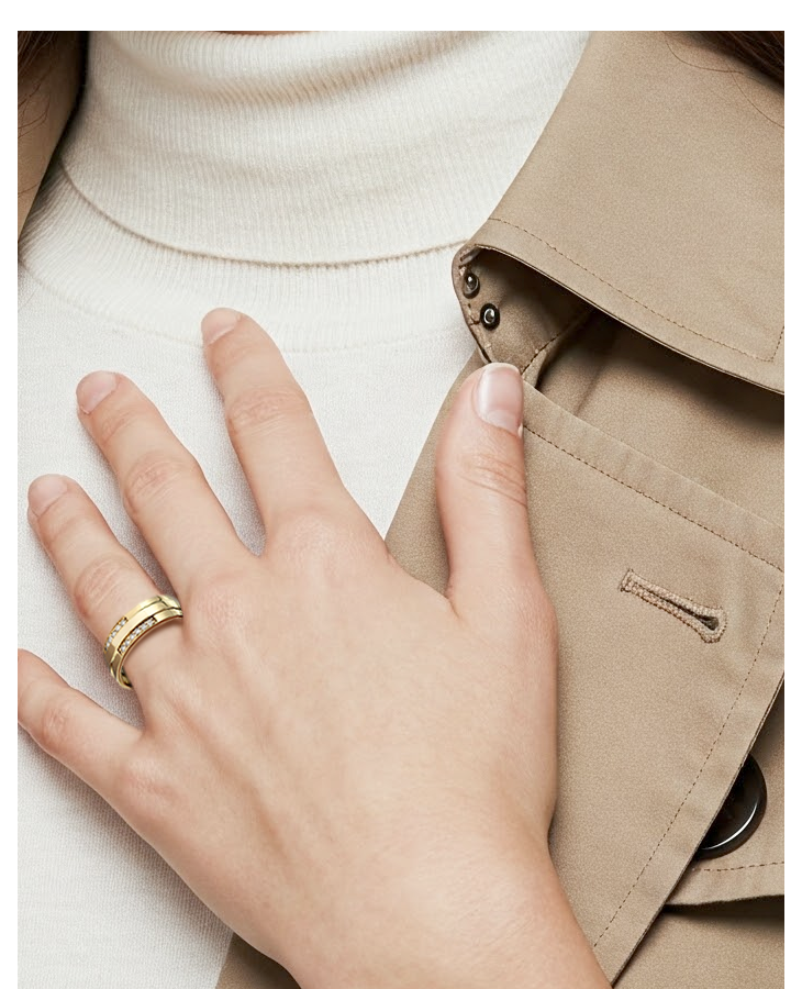 Anel Ouro Amarelo com Diamantes - PRESTIGE Diamantes