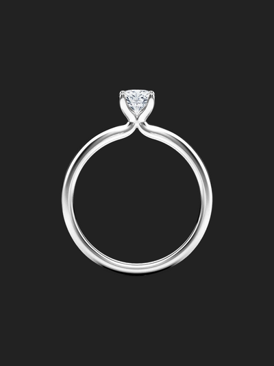 anel de noivado pedido, platina, diamante 30 pontos