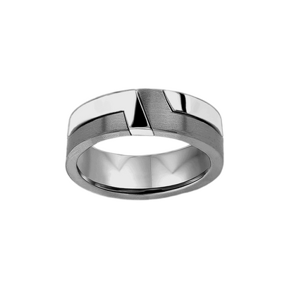 Anel masculino ouro negro paladinado 18k 