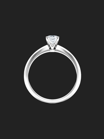 anel noivado, pedido de platina, diamante central