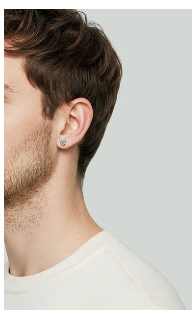 Brinco Ouro Negro Paladinado e Diamante Negro (STAGE)