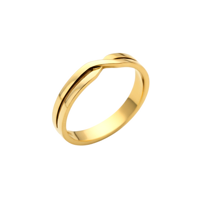 Aliança INFINITO de Ouro Amarelo