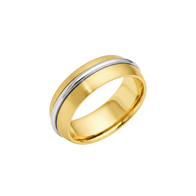 aliança casamento meia-cana ouro amarelo
