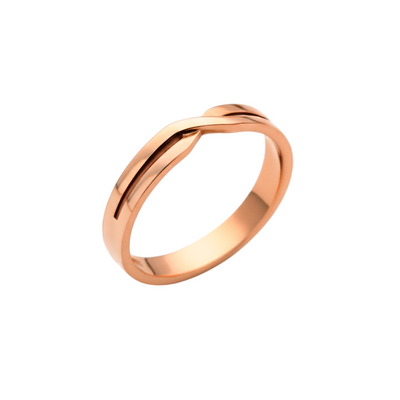 Aliança INFINITO de Ouro Rosé