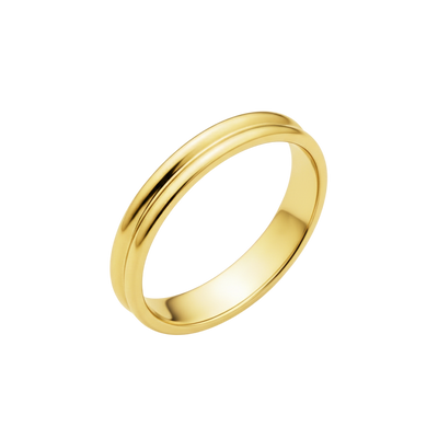 Aliança Ouro Amarelo 4,0 mm - BRISTOL Amarelo