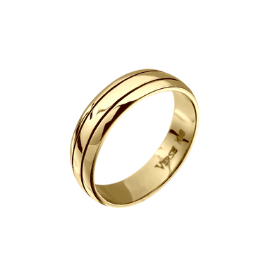 Aliança em Ouro Amarelo - FRISSON 5,5 mm