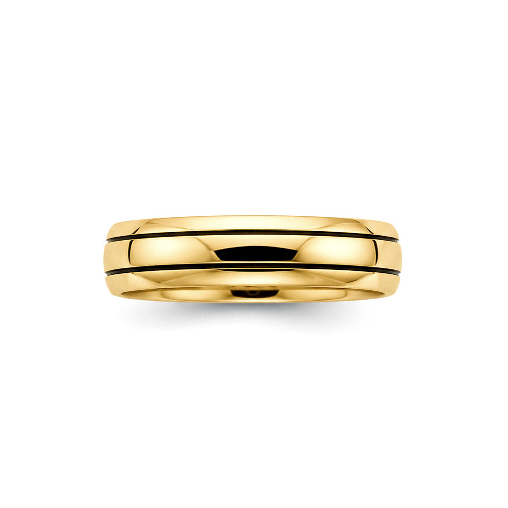 Aliança em Ouro Amarelo - FRISSON 5,5 mm