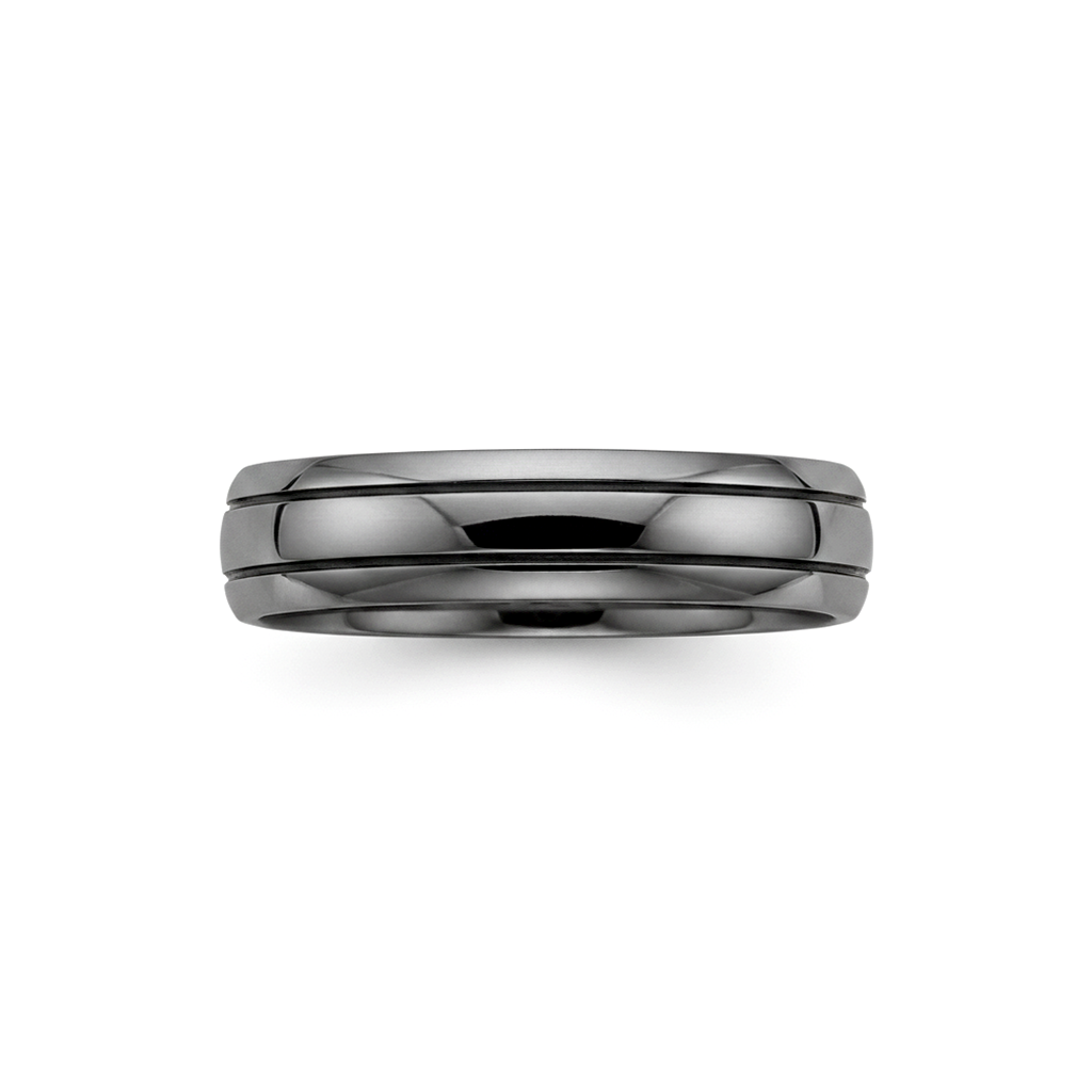 Anel Masculino Ouro Negro Paladinado - FRISSON 5,5 mm