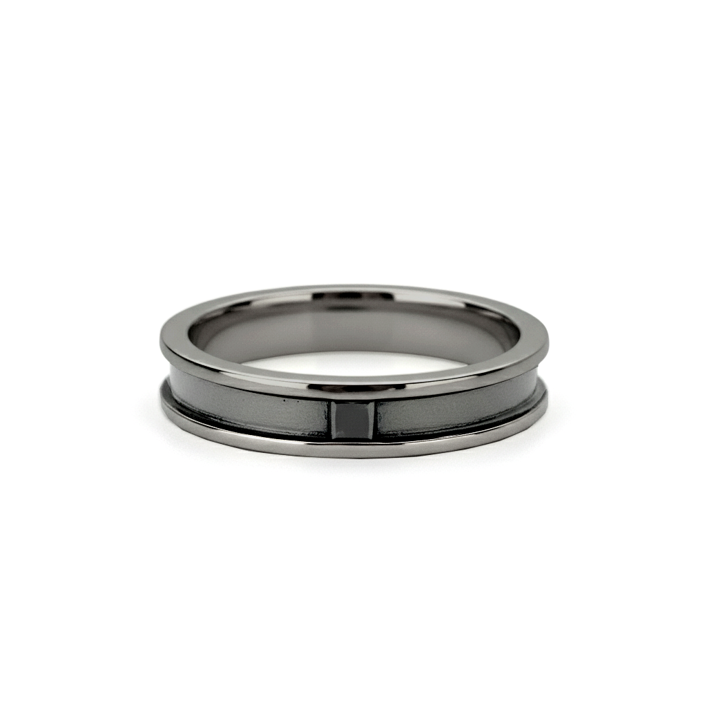 Anel Masculino Ouro Negro - MERIDIAN