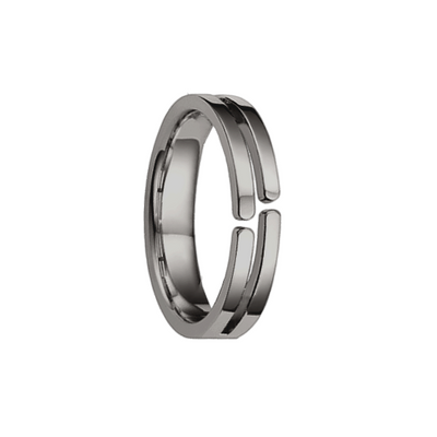aliança 4mm moderno diferente vazado ouro negro paladinado ETERNITY