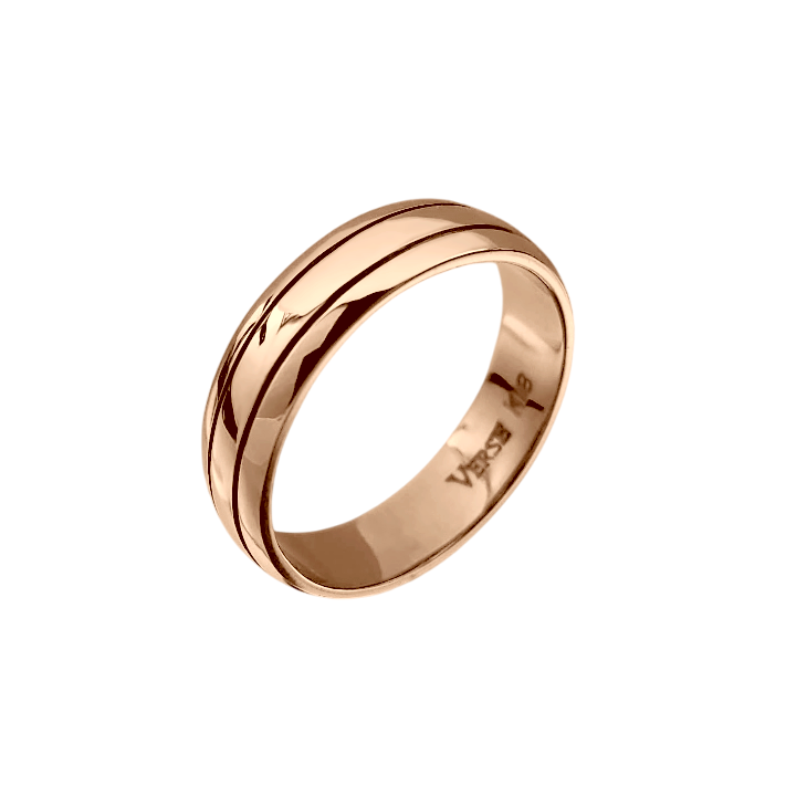 Aliança em Ouro Rosa - FRISSON 5,5 mm