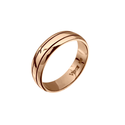 Aliança em Ouro Rosa - FRISSON 5,5 mm