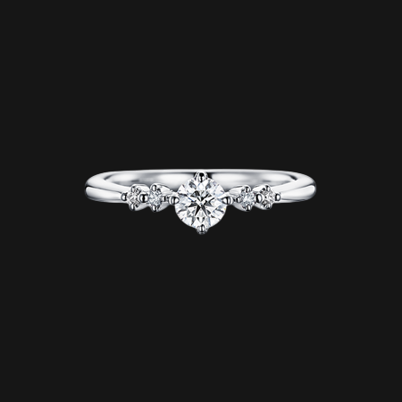 Anel de Noivado Ouro Branco e Diamantes (CELEBRATE)