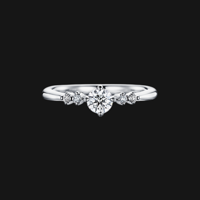 Anel de Noivado Ouro Branco e Diamantes (CELEBRATE)