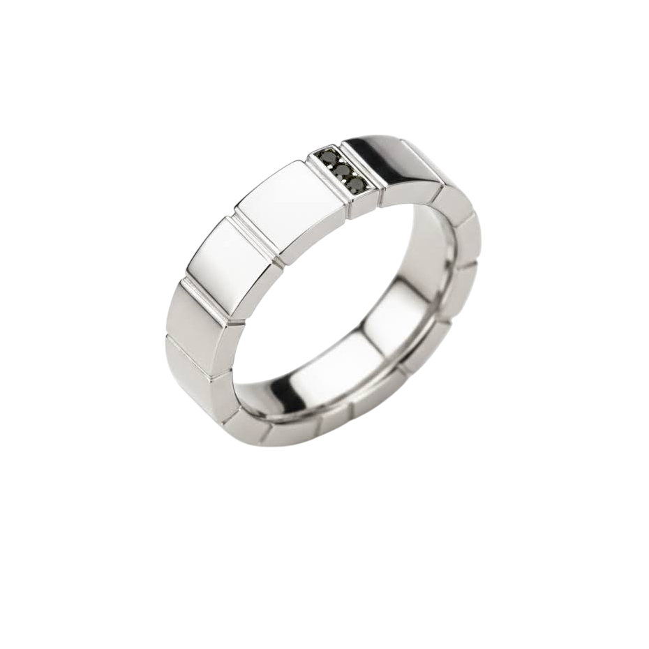 Anel Masculino em Ouro Branco - DÉCO