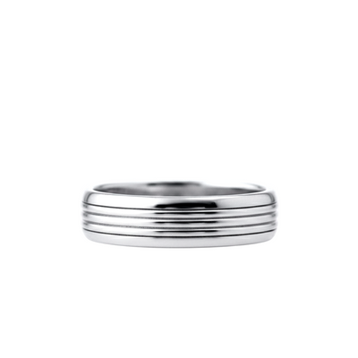 Anel Masculino de Ouro Branco - FRISSON