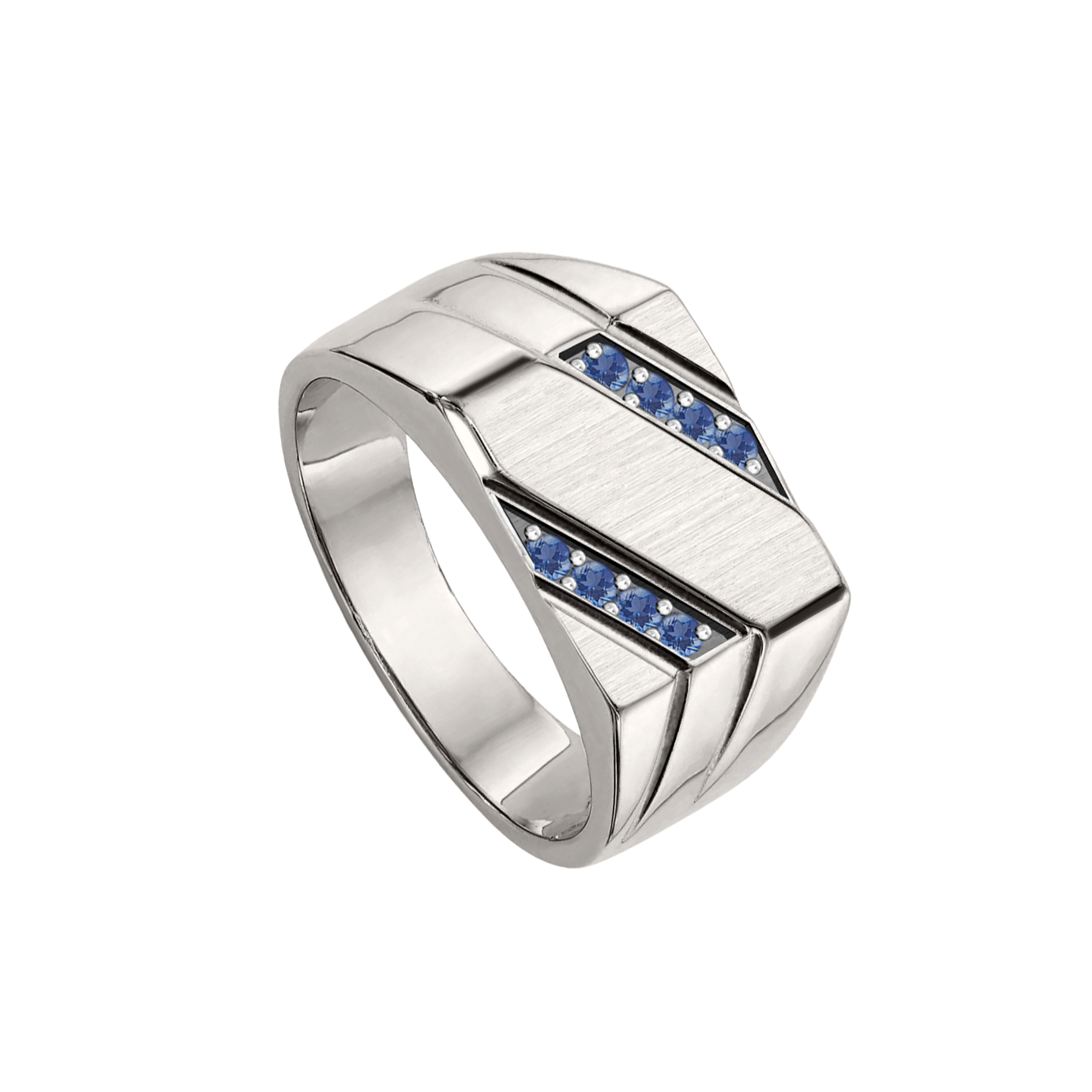 anel masculino quadrado, retangular ouro branco