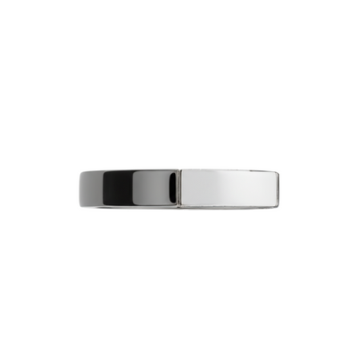 Anel Ouro Branco e Negro Paladinado - BLEND