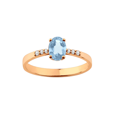 anel topazio azul claro oval, anel formatura