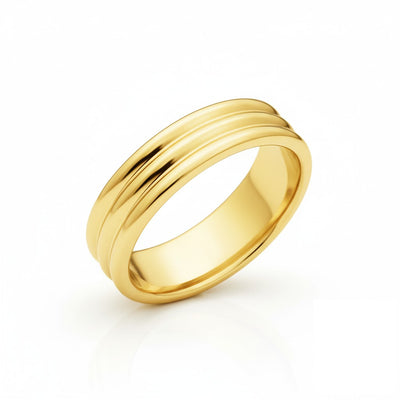 Anel Ouro Amarelo 5,5 mm - BRISTOL Amarelo