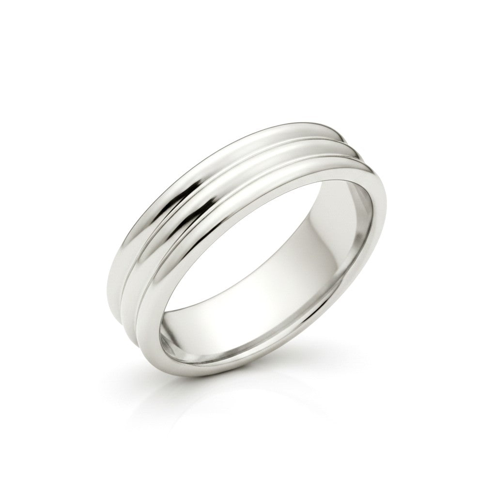 Anel Ouro Branco 5,5 mm - BRISTOL Branco