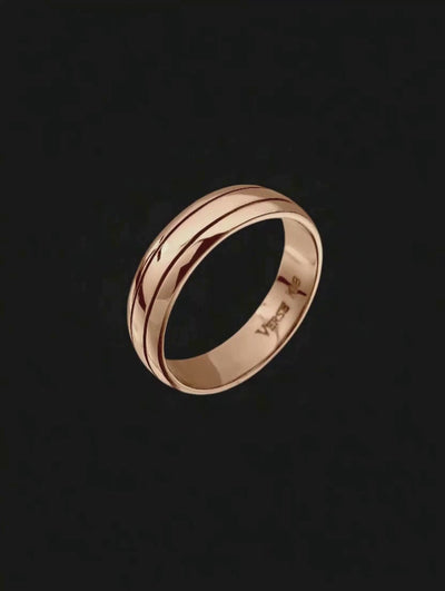 Aliança em Ouro Rosa - FRISSON 5,5 mm