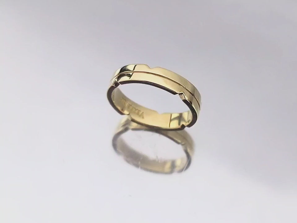 Aliança Ouro Amarelo - HEAVEN Amarelo