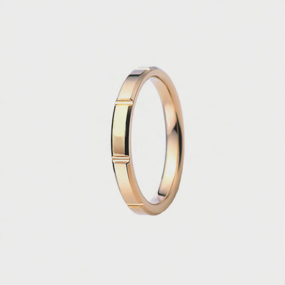 Aliança em Ouro Amarelo - ESSEX