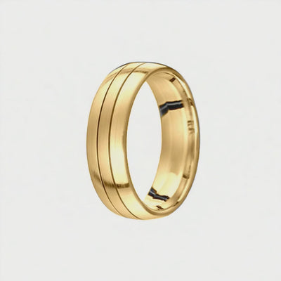 Aliança em Ouro Amarelo - FRISSON 6,5 mm