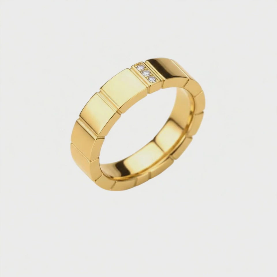Anel em Ouro Amarelo - DÉCO