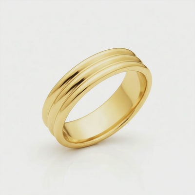 Anel Ouro Amarelo 5,5 mm - BRISTOL Amarelo