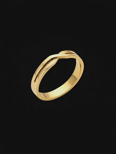 Aliança INFINITO de Ouro Amarelo