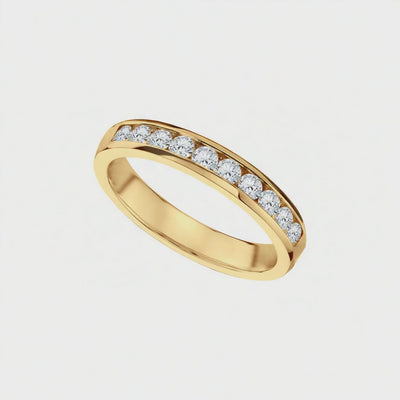 Anel Aparador Ouro Amarelo com Diamantes - CHANNEL