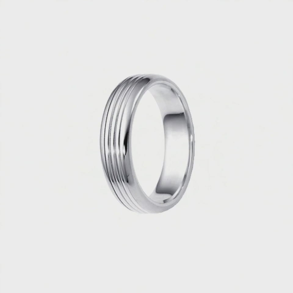 Anel Masculino de Ouro Branco - FRISSON