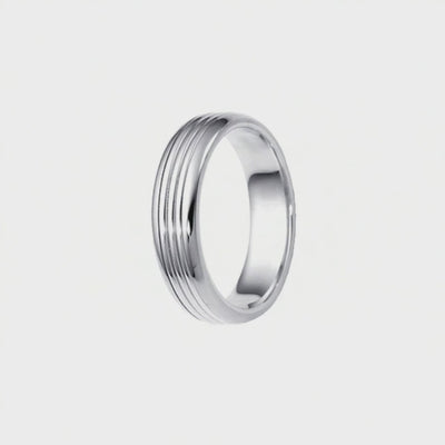 Anel Masculino de Ouro Branco - FRISSON