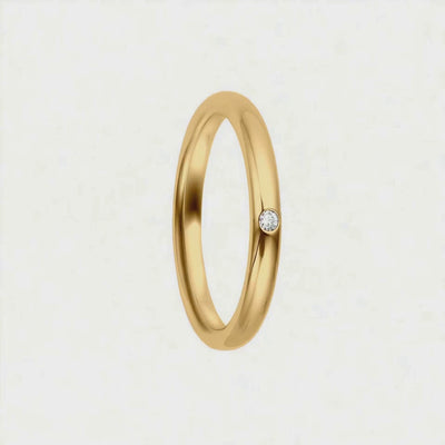 Aliança Tradicional em Ouro Amarelo - ELEGANCE 3,0 mm