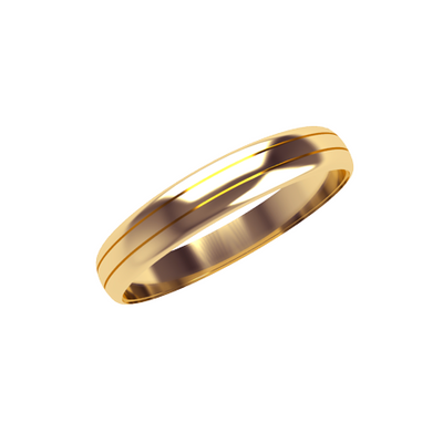 Aliança casamento, noivado ouro amarelo 5,5 mm